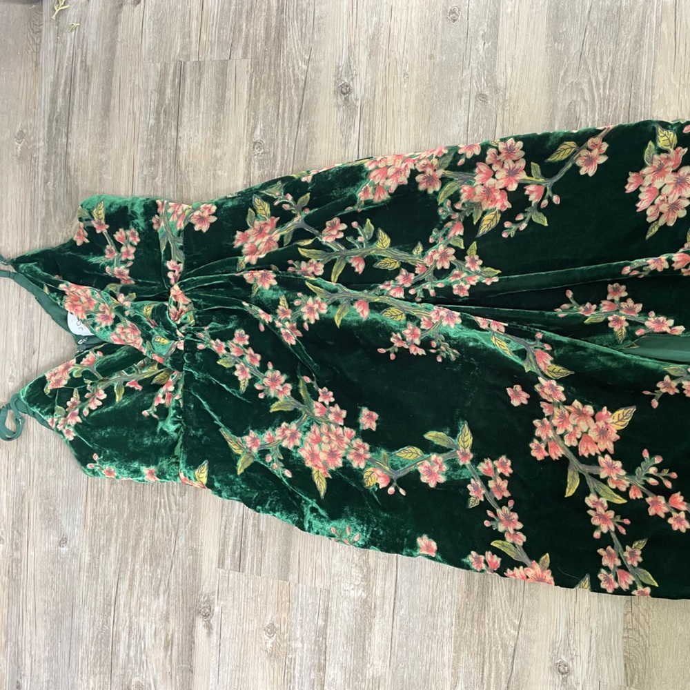 Just One Answer velvet dress